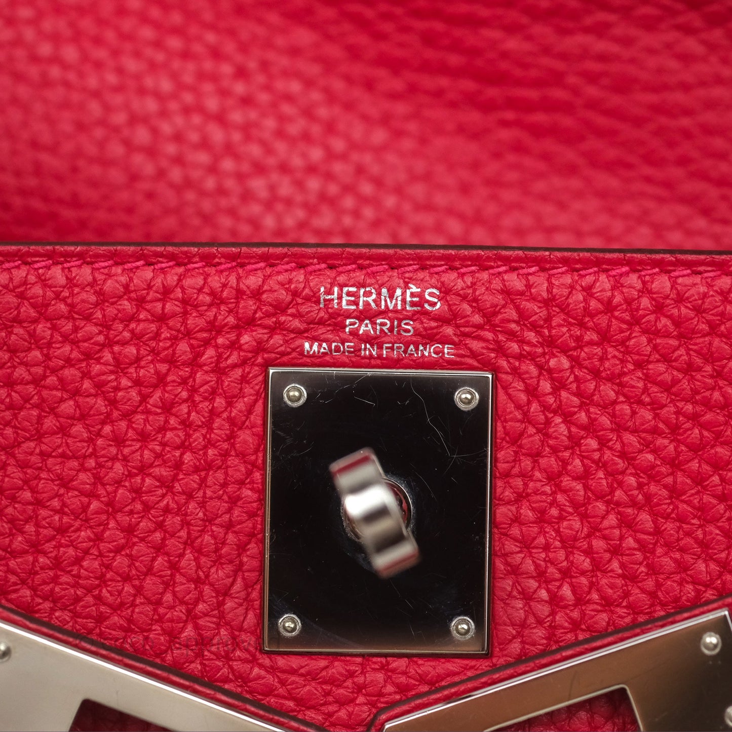 Hermès Kelly Ado Backpack Red Rouge Clemence Palladium Hardware