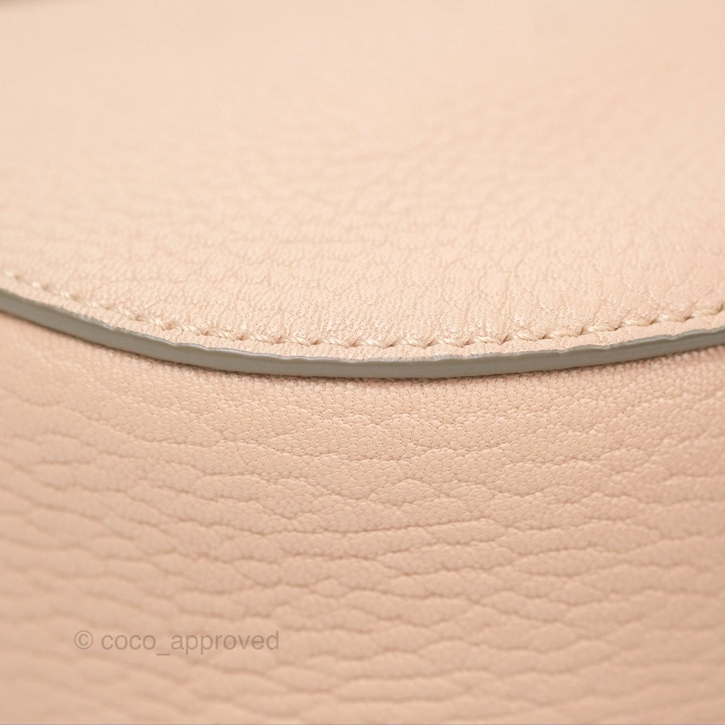 Chloe Drew Crossbody Bag Pink Grained Leather