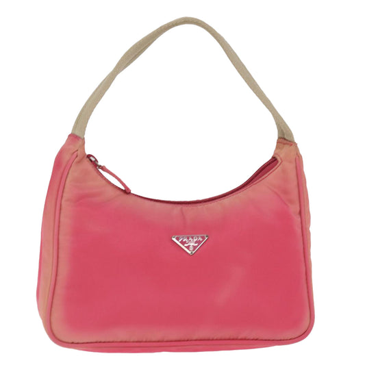 Luxury PradaHand Bag Nylon Pink 77341