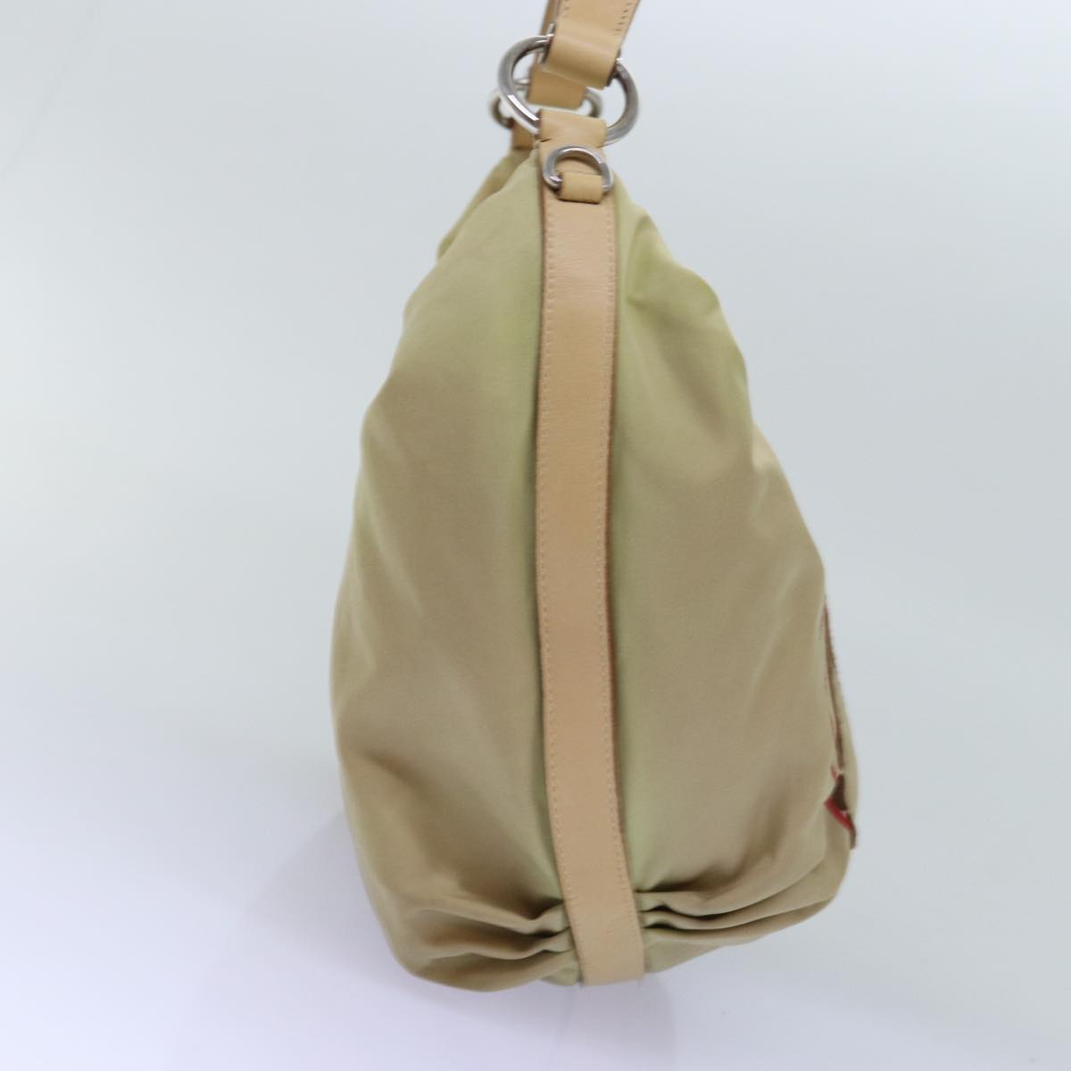 Luxury PradaShoulder Bag Nylon Beige 77348