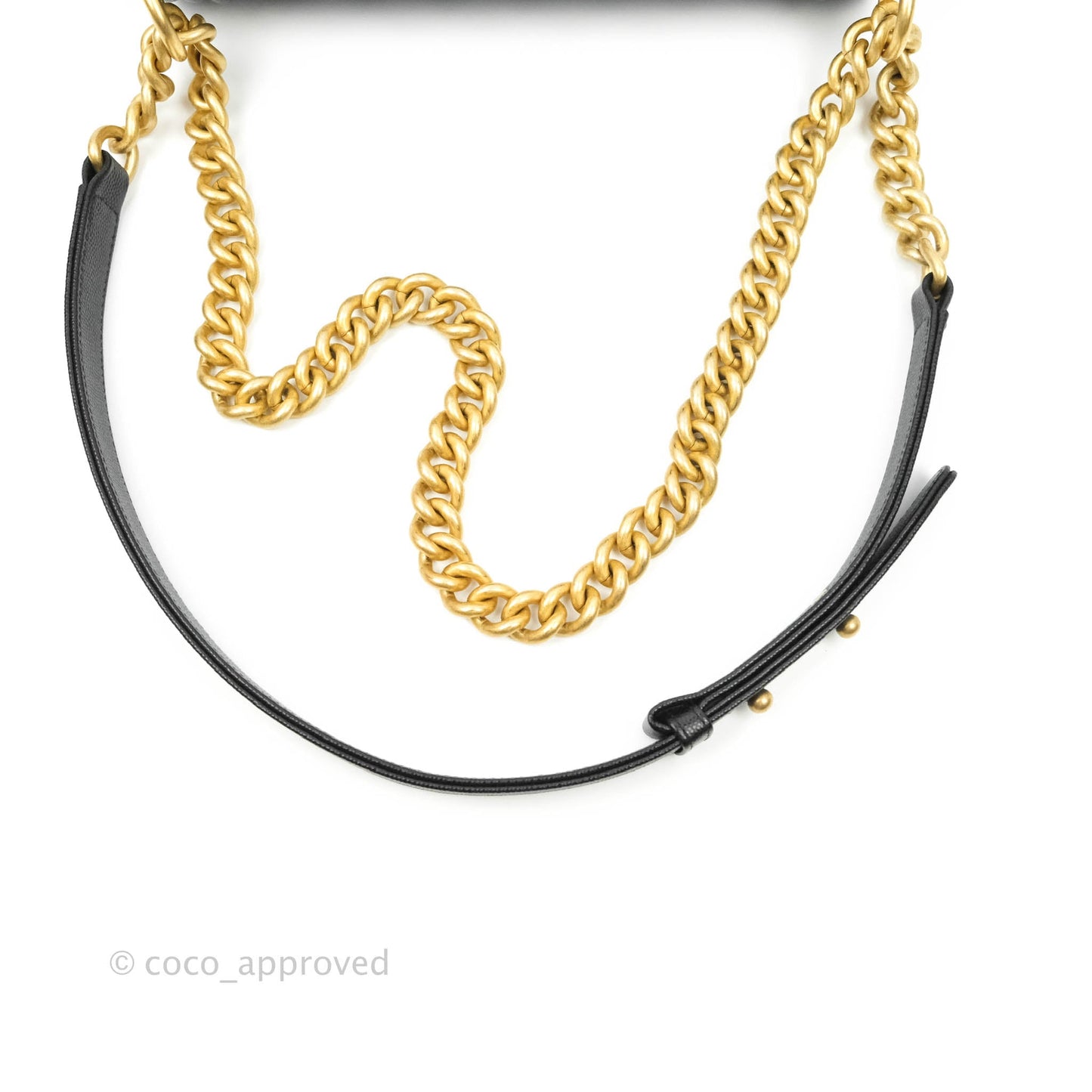 Chanel Quilted Medium Caviar Boy Flap Aged Gold Hardware