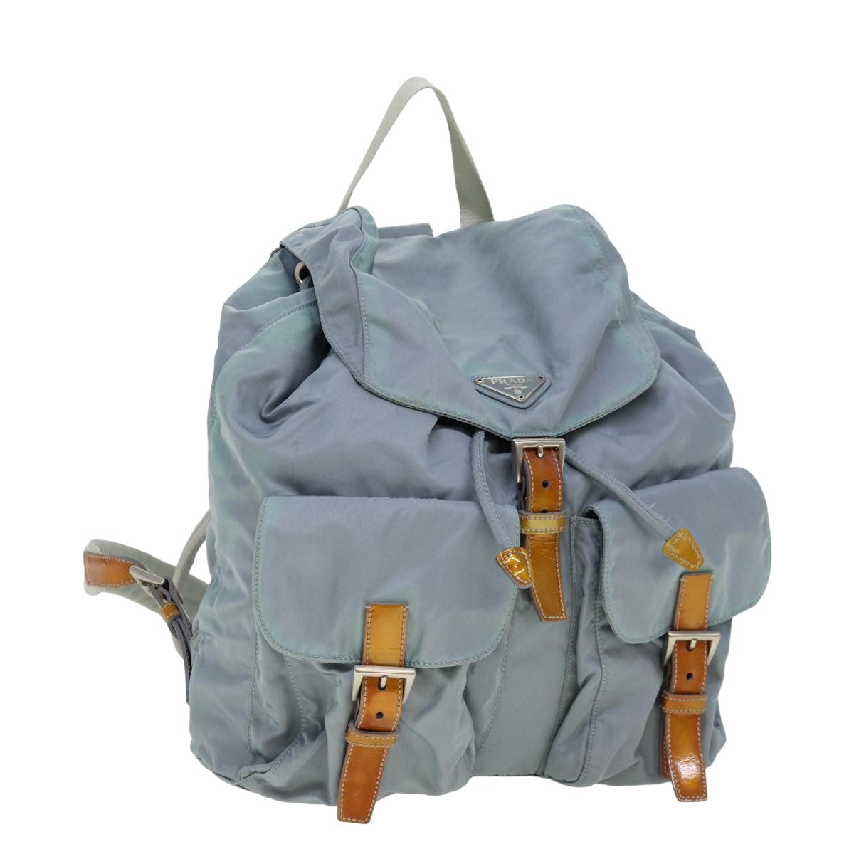 Luxury PradaBackpack Nylon Blue 77354
