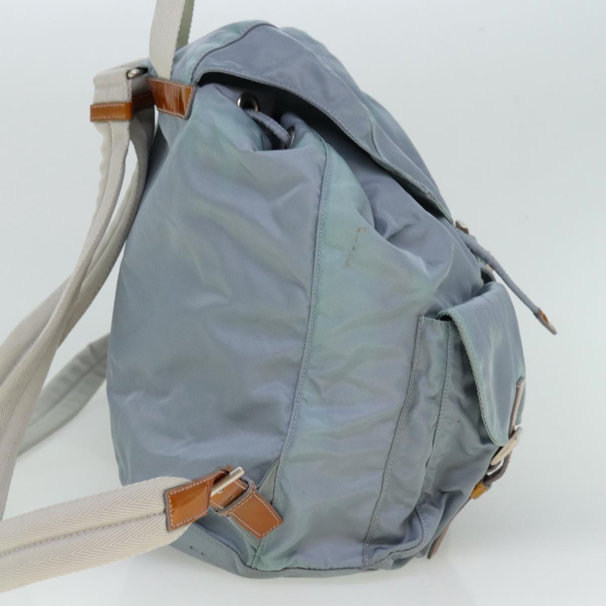Luxury PradaBackpack Nylon Blue 77354