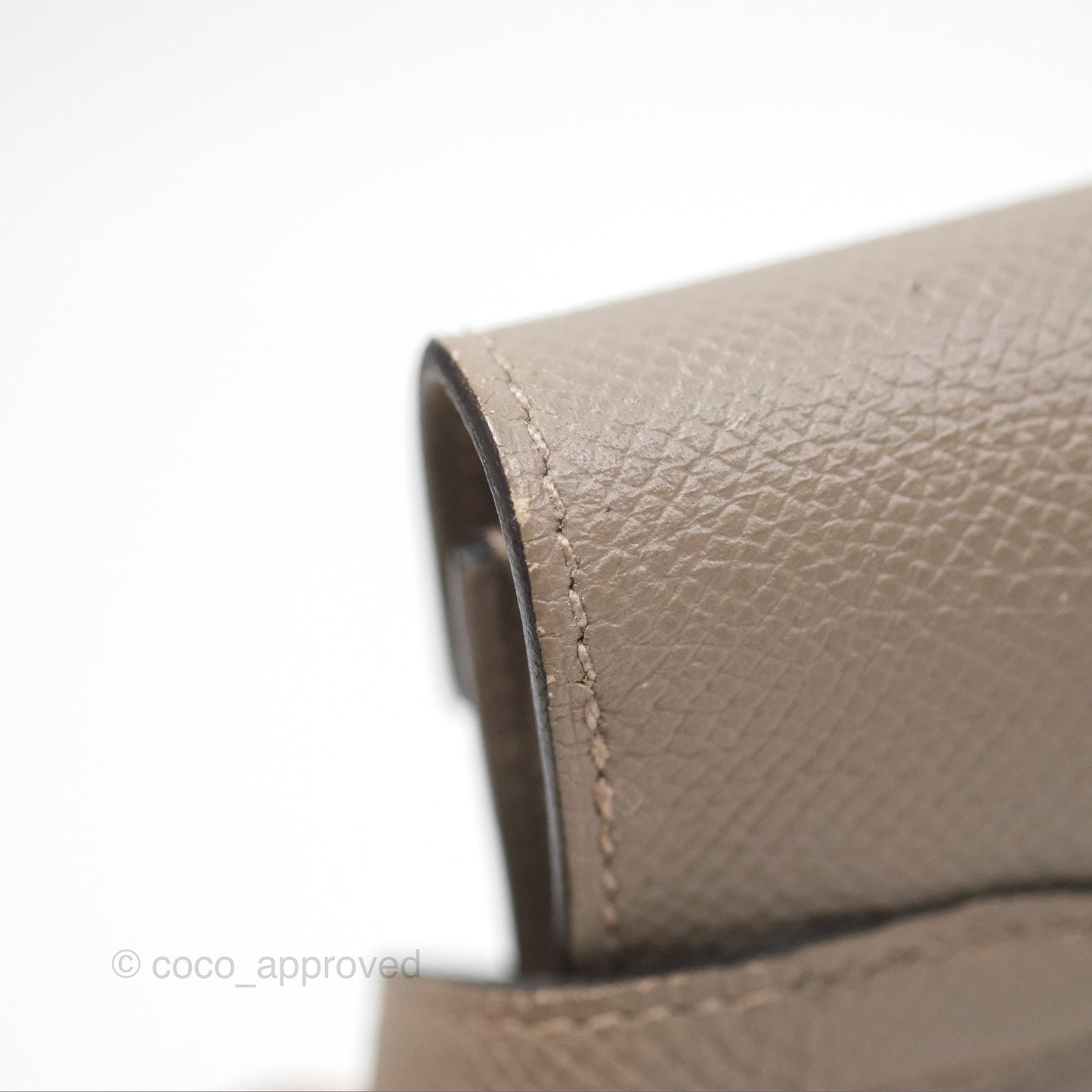 Hermès Kelly Wallet Gris Asphalte M8 Epsom Gold Hardware