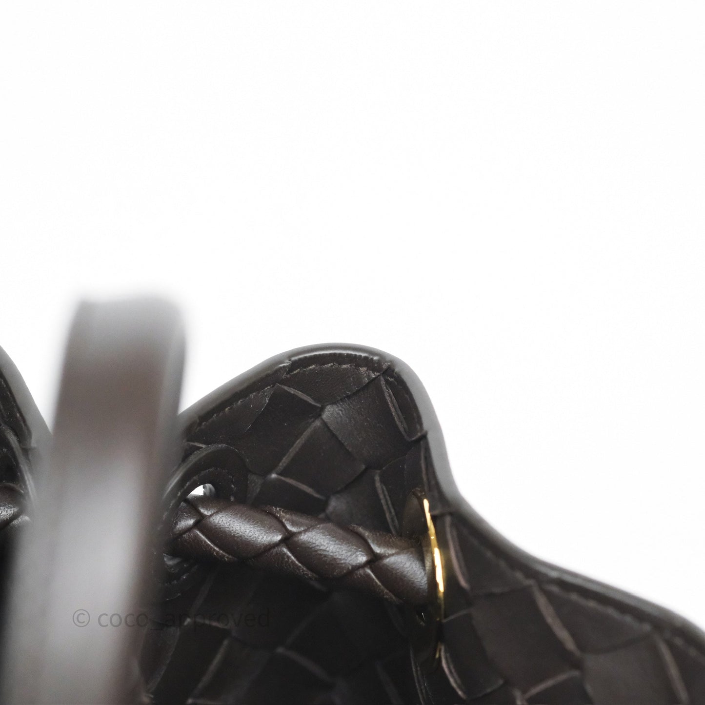 Bottega Veneta Medium Andiamo Bag Fondant Brown Intrecciato Lambskin