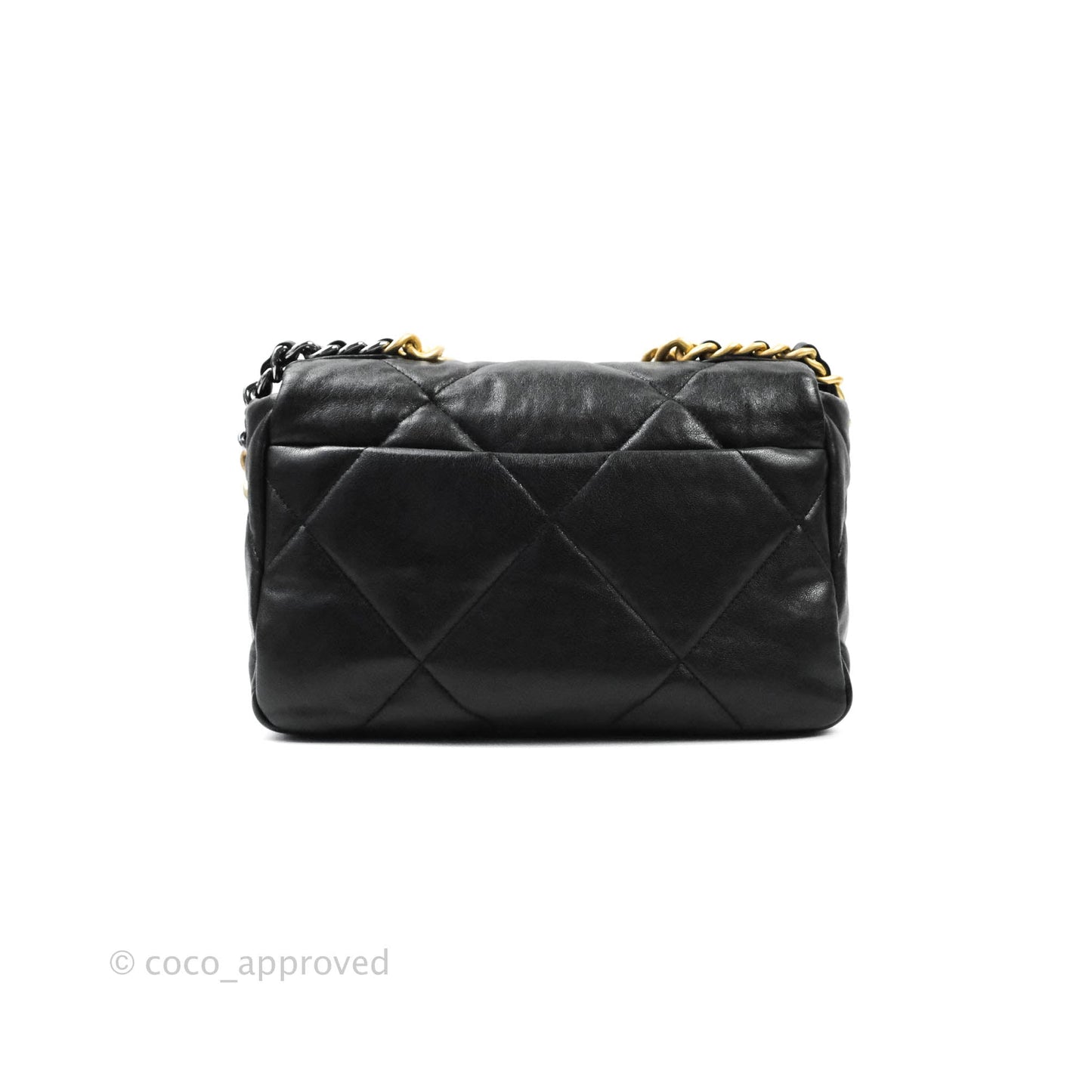 Chanel 19 Small Black Goatskin Mixed Hardware