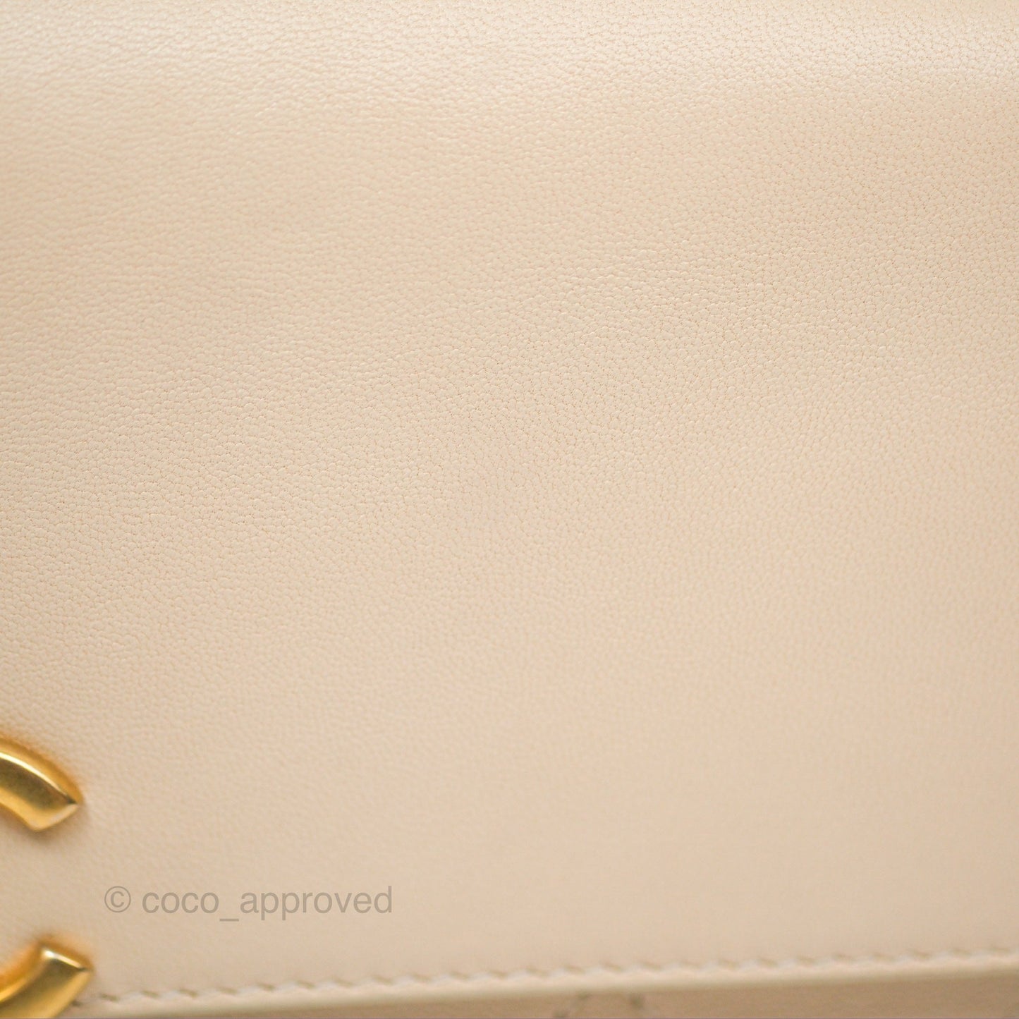 Chanel Small Quilted Coco Luxe Flap Bag Light Beige Calfskin Aged Gold Hardware