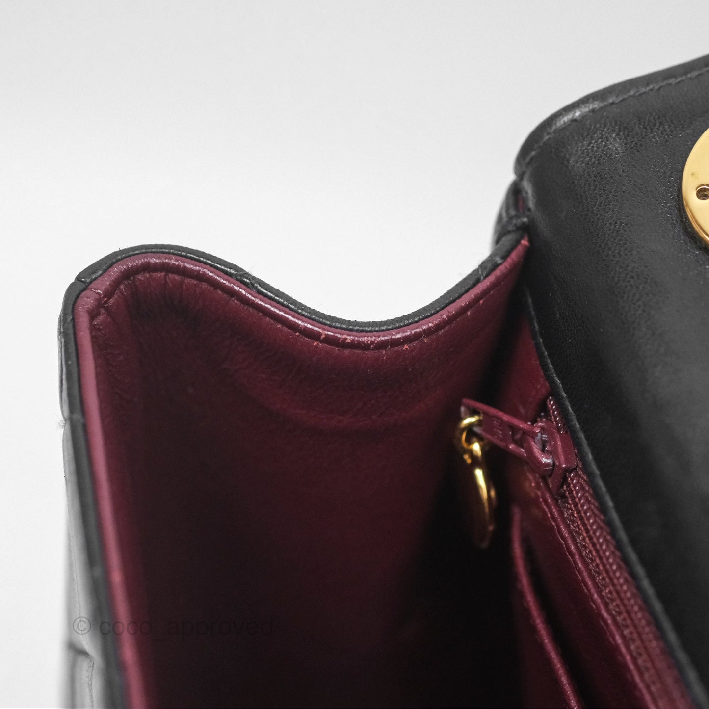 Chanel Vintage Jumbo Single Flap Black Lambskin 24K Gold Hardware