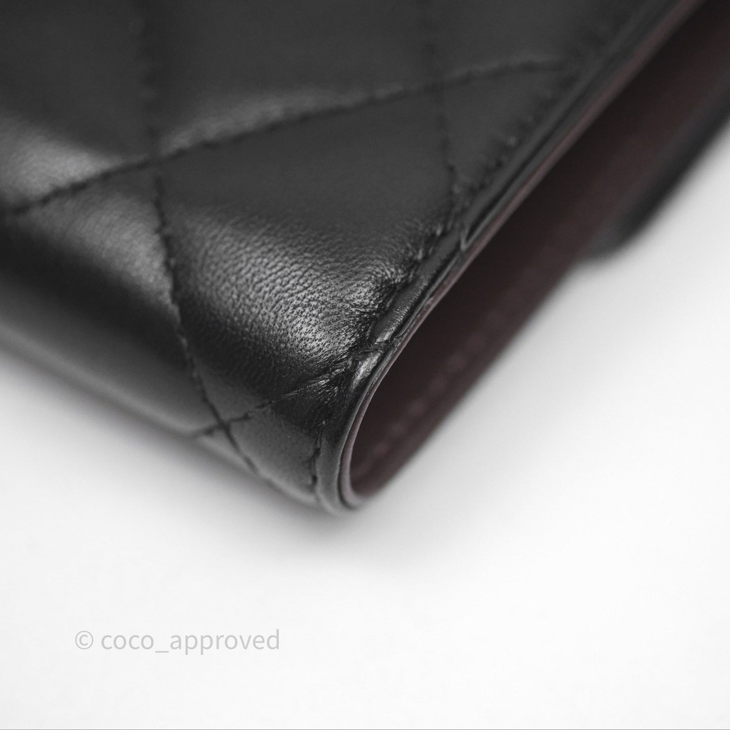 Chanel Classic Short Flap Wallet Black Lambskin Gold Hardware
