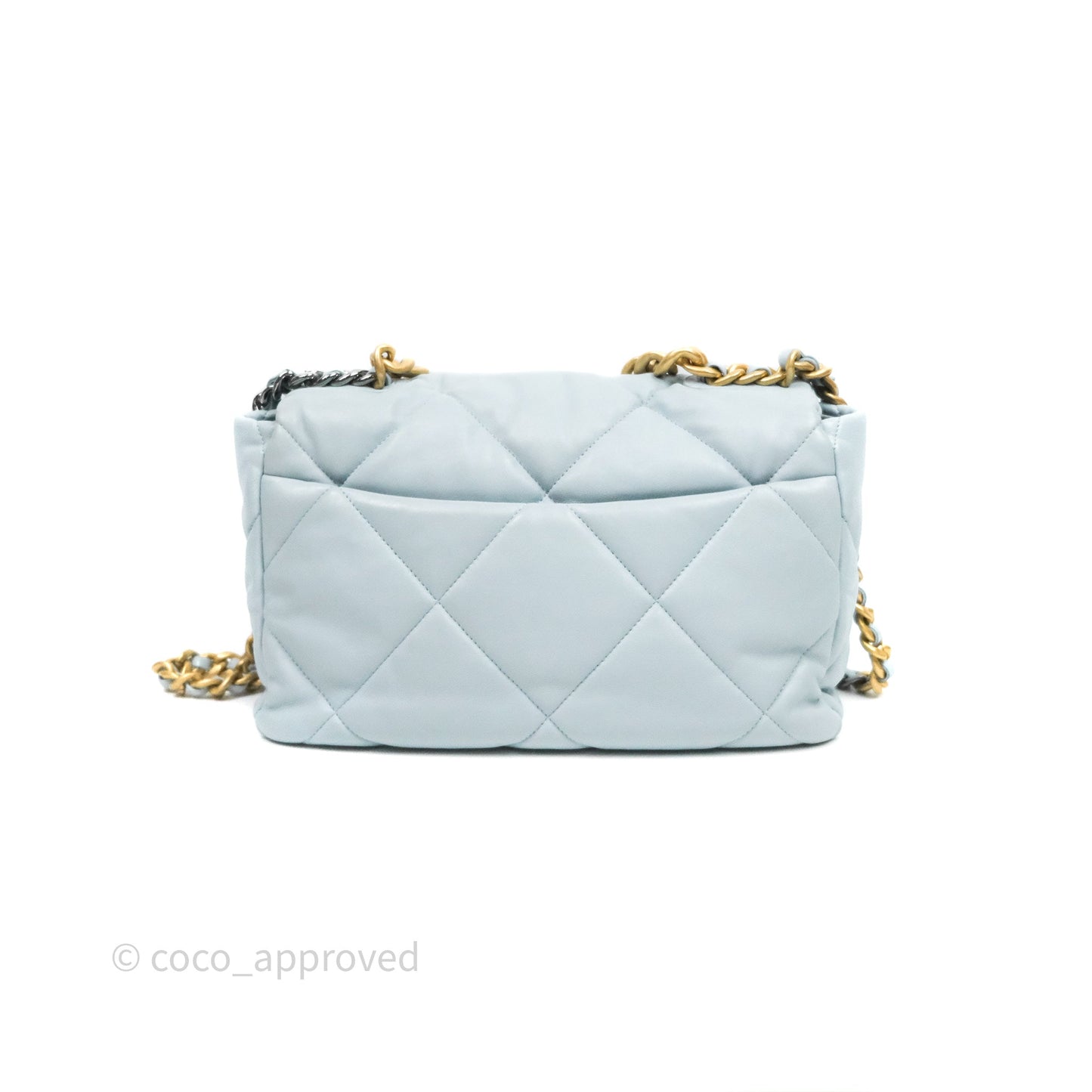 Chanel 19 Medium Blue Mixed Hardware