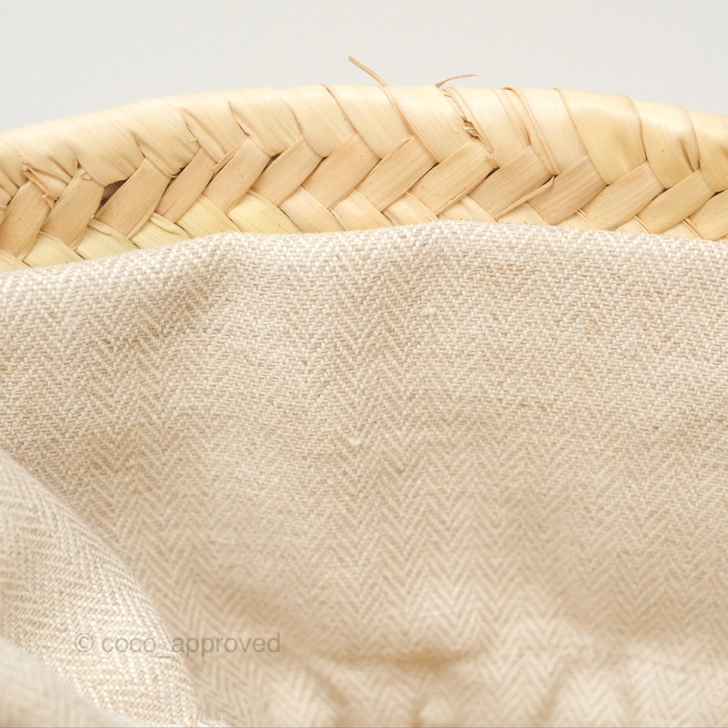 Loewe x Paula's Ibiza Anagram Woven Drawstring Bucket Bag White Natural