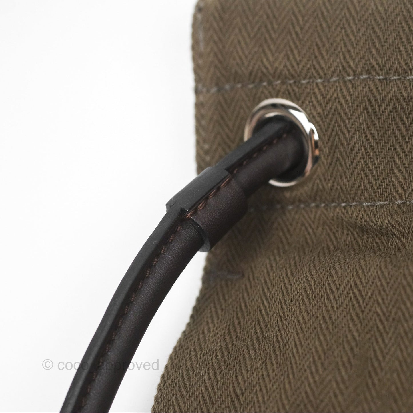 Hermès 2-way Maline Bag Khaki Canvas