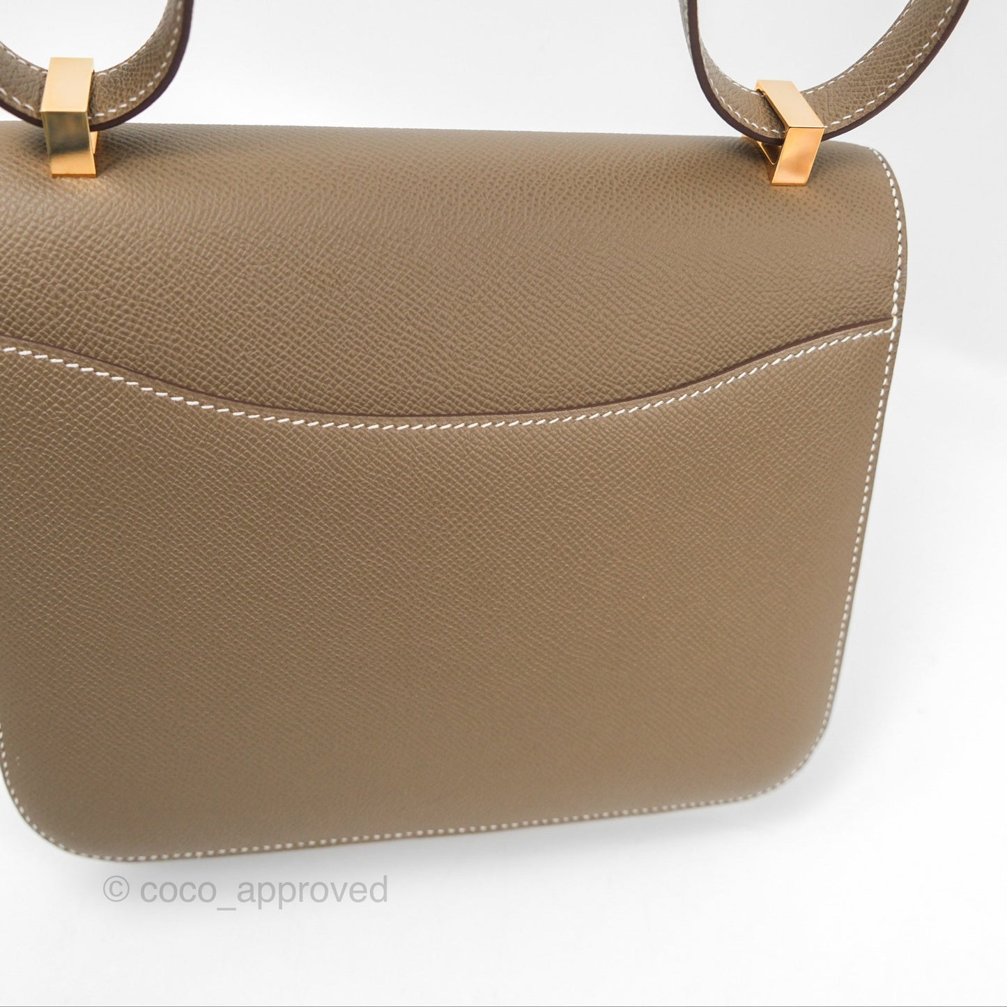 Hermès Constance 24 Mirror Etoupe 18 Epsom Rose Gold Hardware