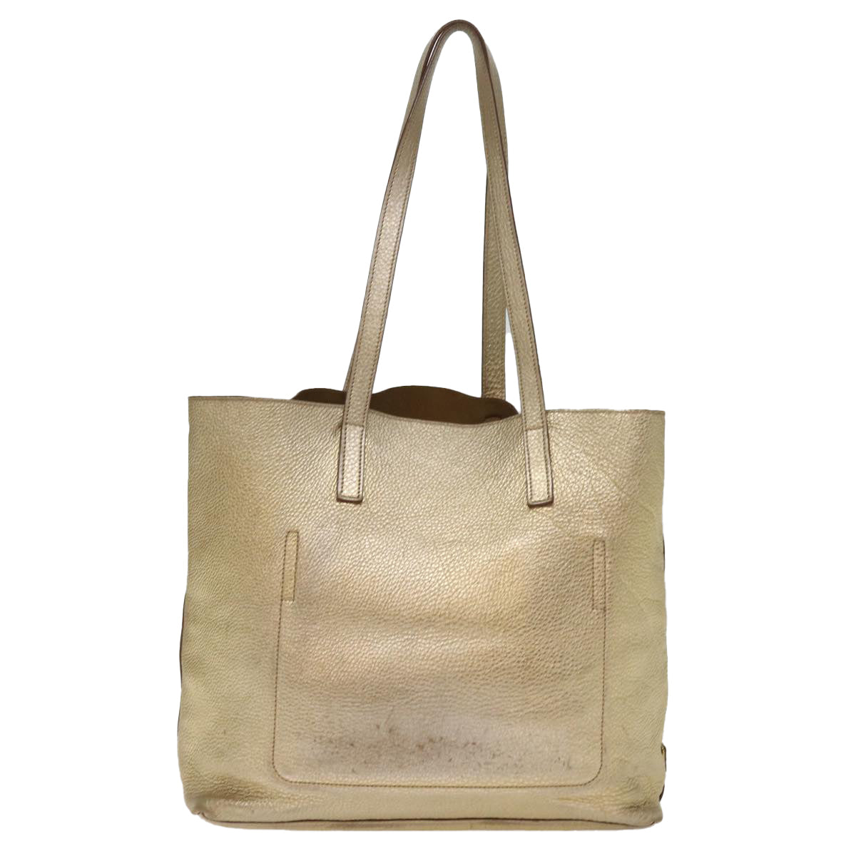 Luxury PradaTote Bag Leather Gold 77504
