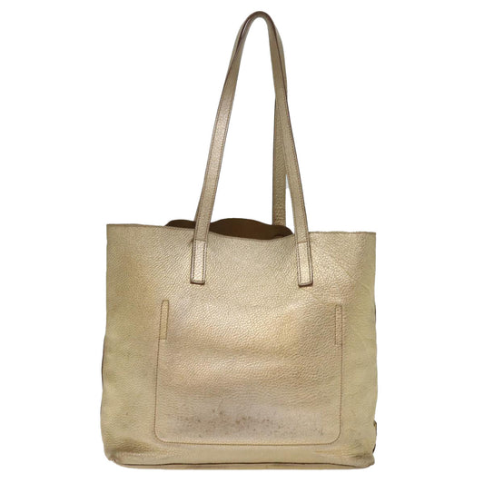 Luxury PradaTote Bag Leather Gold 77504