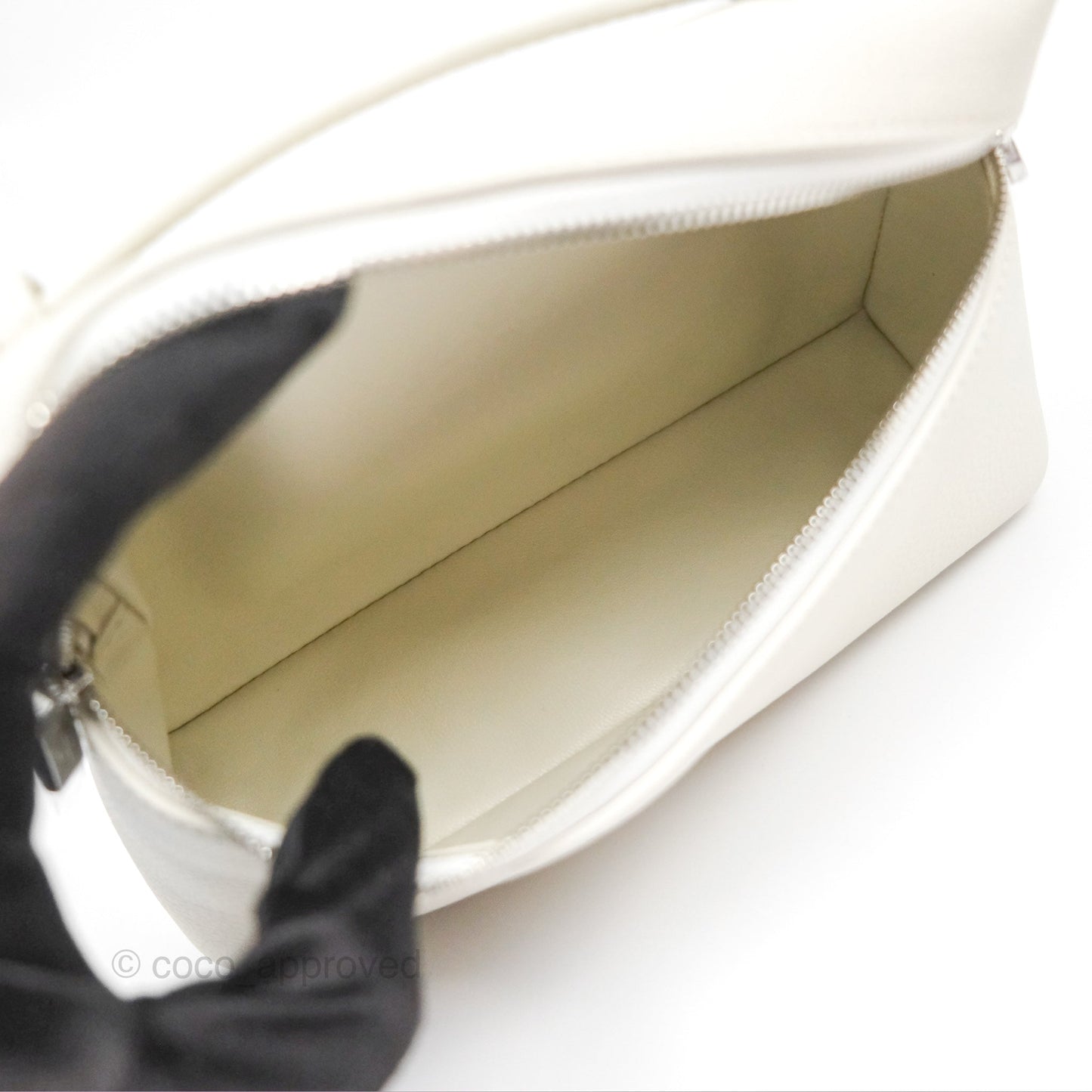 Loro Piana Extra Pocket L19 White Grained Calfskin