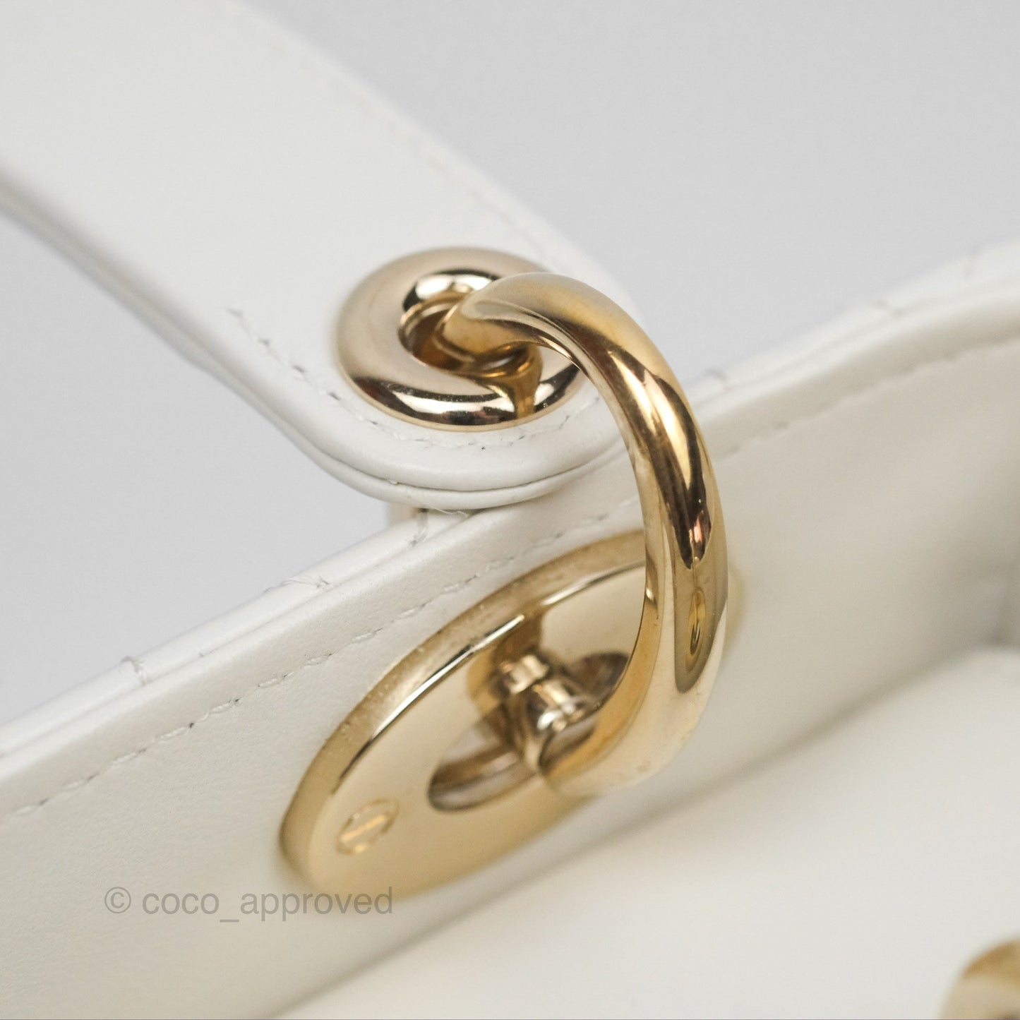 Christian Dior Small Lady Dior My ABCDior Bag Latte Cannage Lambskin
