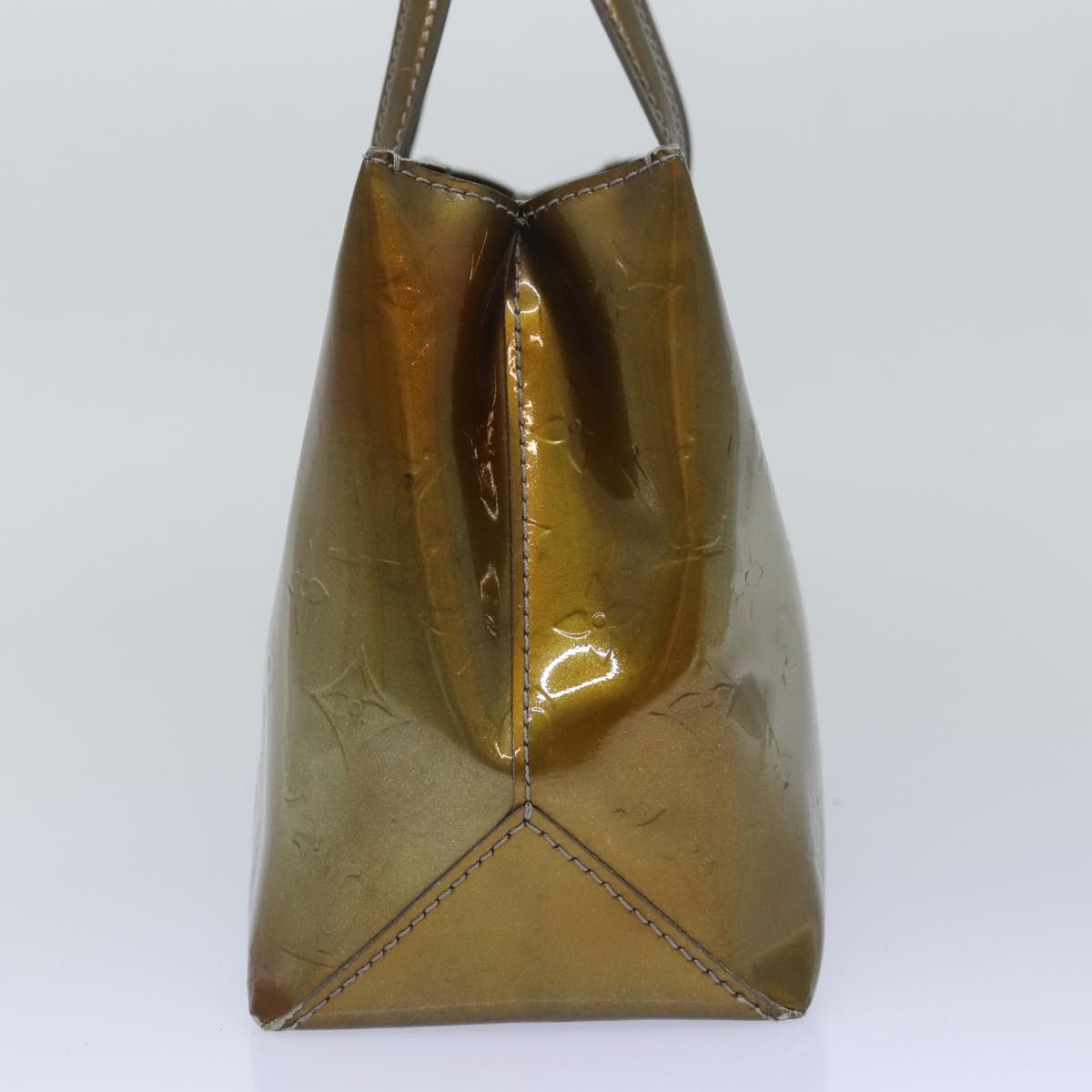 LOUIS VUITTON Monogram Vernis Wilshire PM Hand Bag Veil Bronze M91642 77559