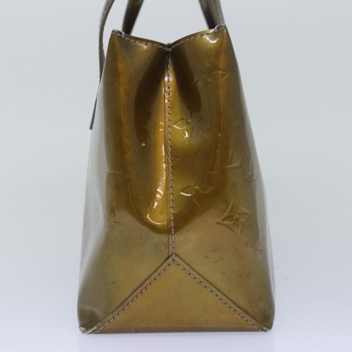 LOUIS VUITTON Monogram Vernis Wilshire PM Hand Bag Veil Bronze M91642 77559