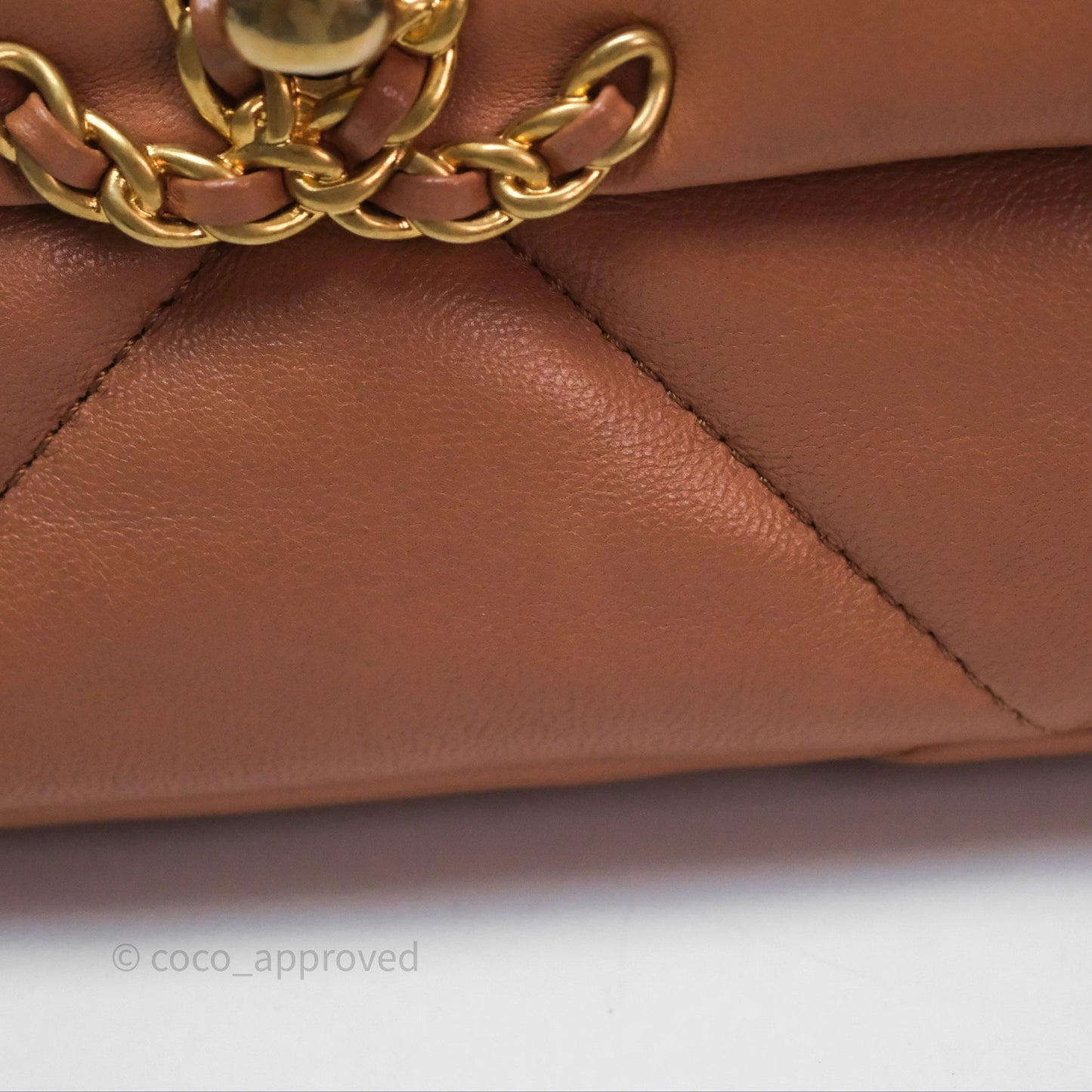 Chanel 19 Small Caramel Mixed Hardware