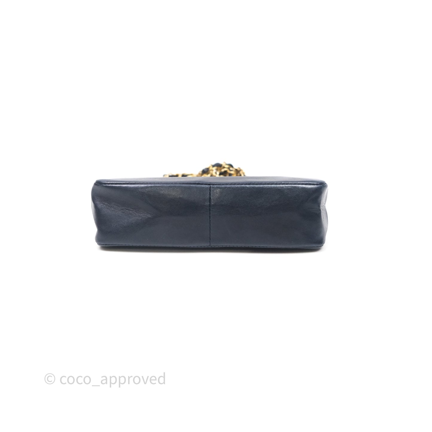 Chanel Vintage 31 Navy Lambskin 24K Gold Hardware