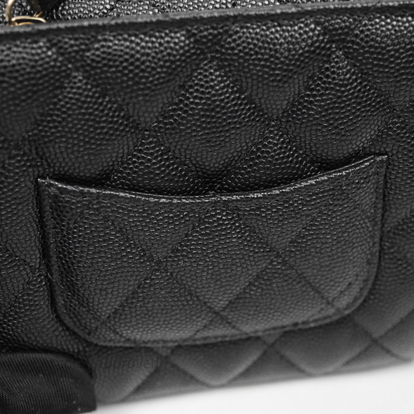 Chanel Quilted Mini Wallet on Chain WOC Black Caviar Gold Hardware