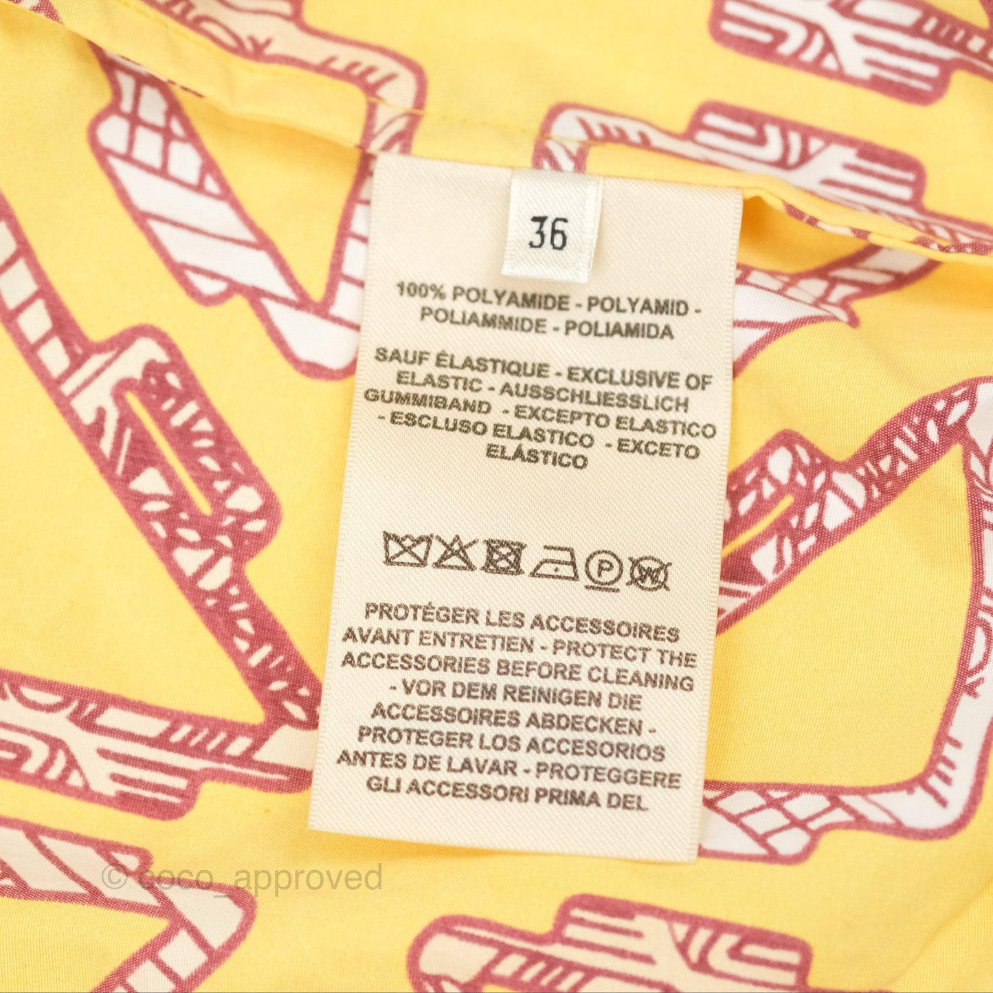 Hermes "Tatersales" Short Beach Windbreaker Jaune Tournesol Size 36