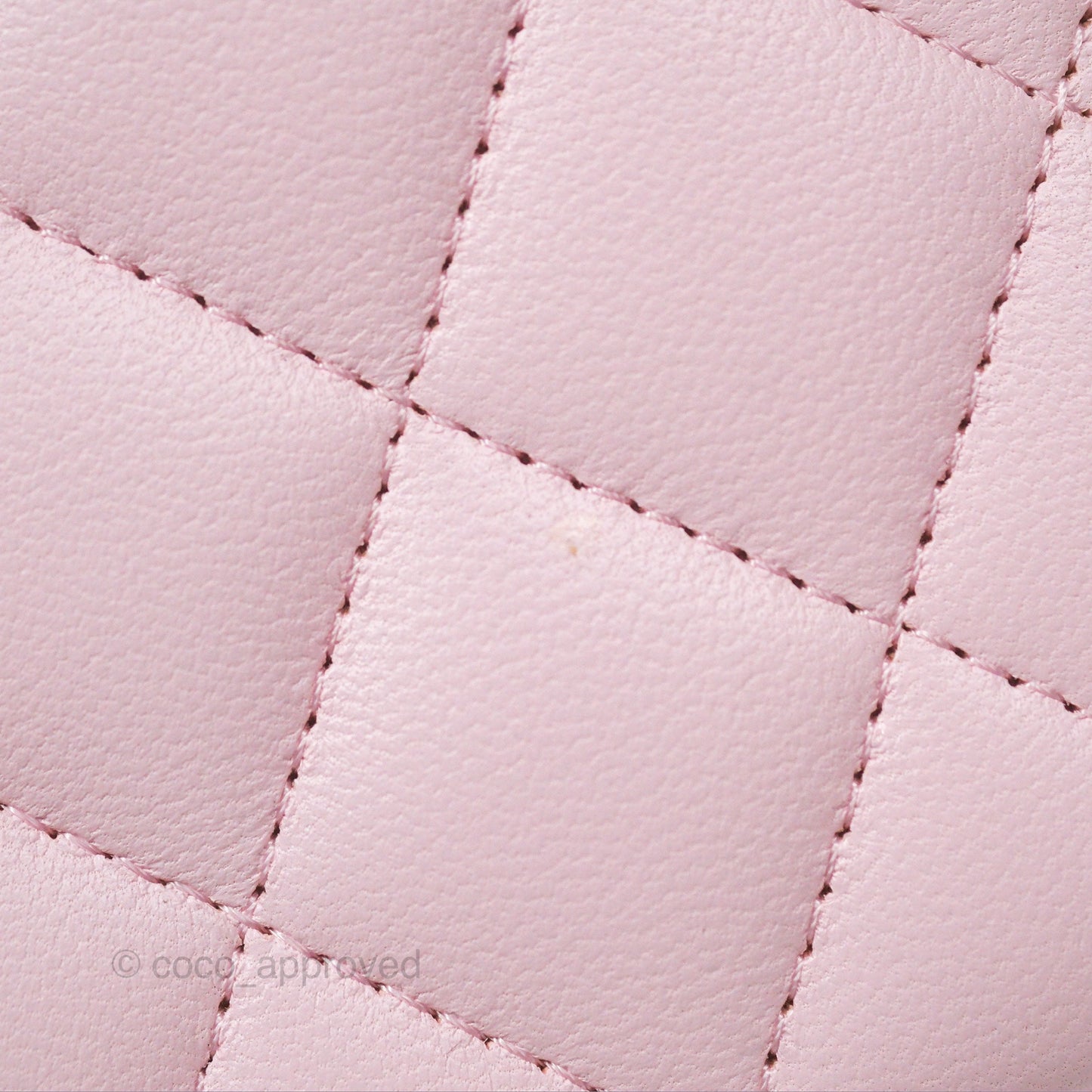 Chanel Vanity Rectangular Top Handle Pink Lambskin Gold Hardware