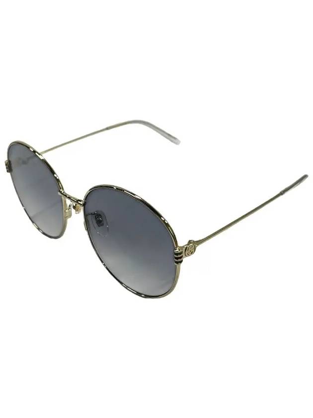 Luxury Gucci Trending 2025 Eyewear Logo Round Frame Metal Sunglasses Grey