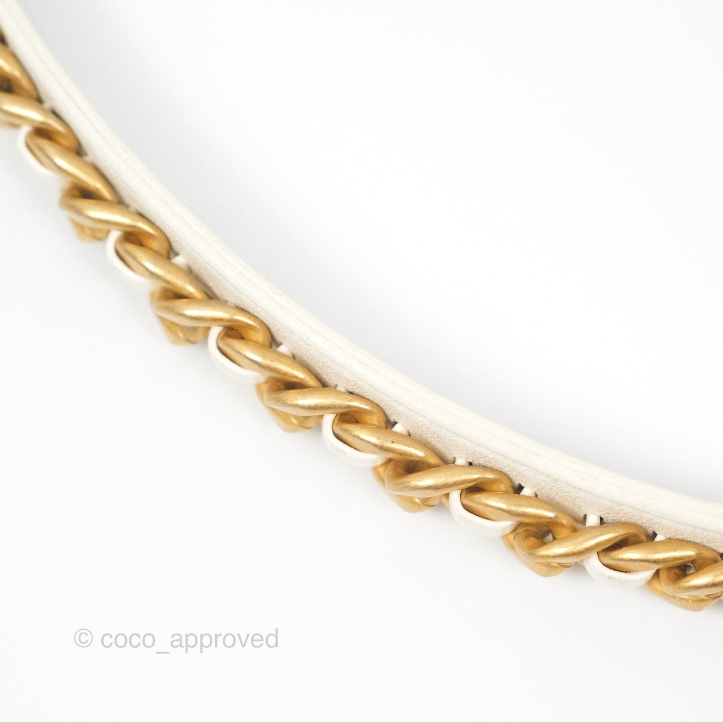 Chanel 19 Wallet on Chain WOC White Mixed Hardware