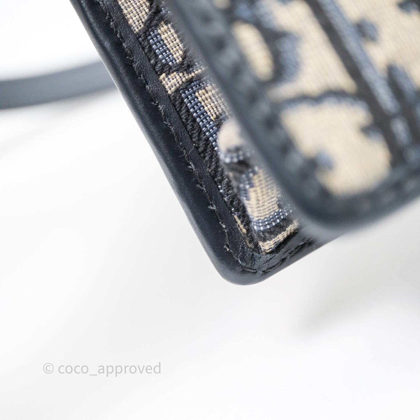 Christian Dior 30 Montaigne Bag Blue Dior Oblique Jacquard