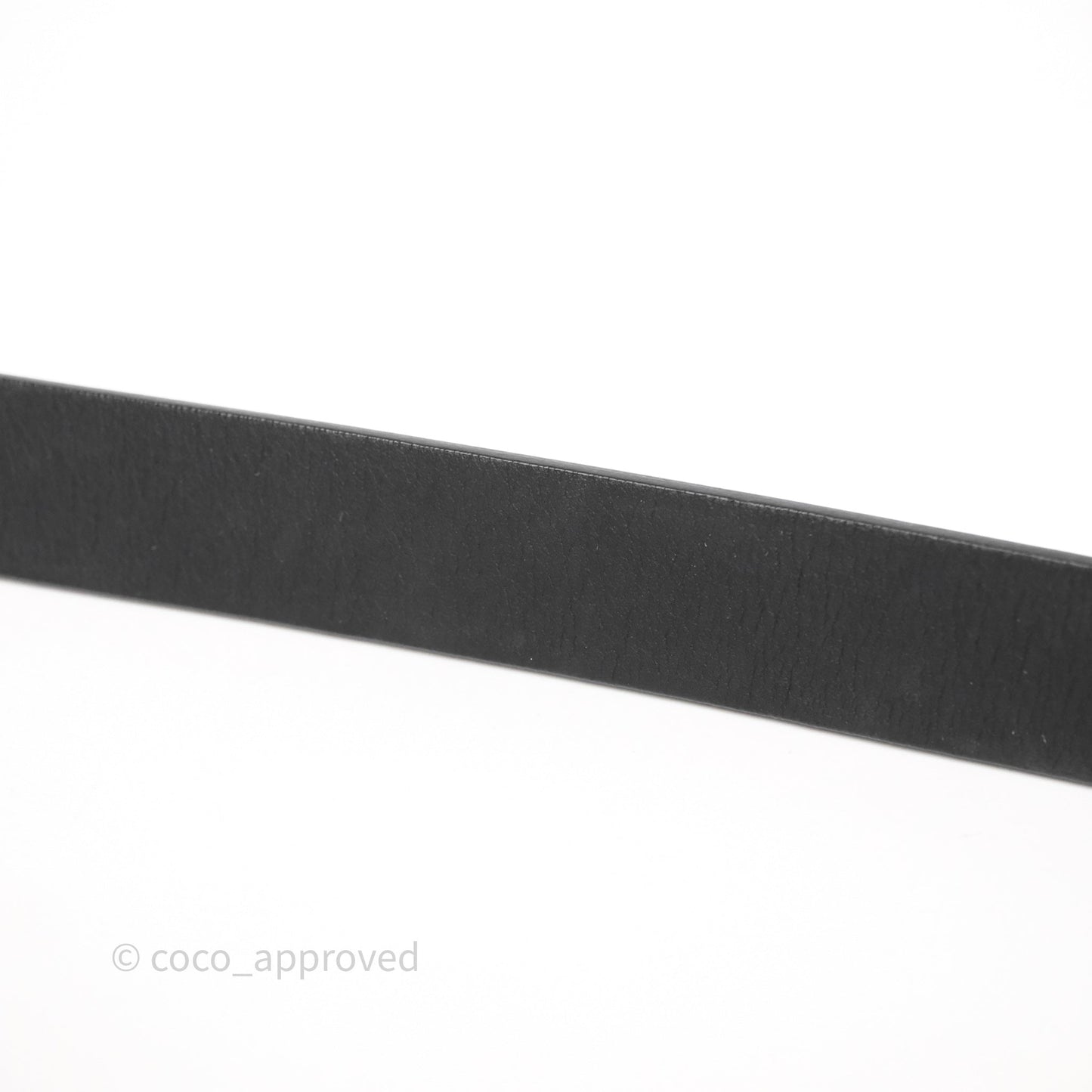 Christian Dior Saddle Belt 20mm Ultramatte So Black Calfskin Size 85
