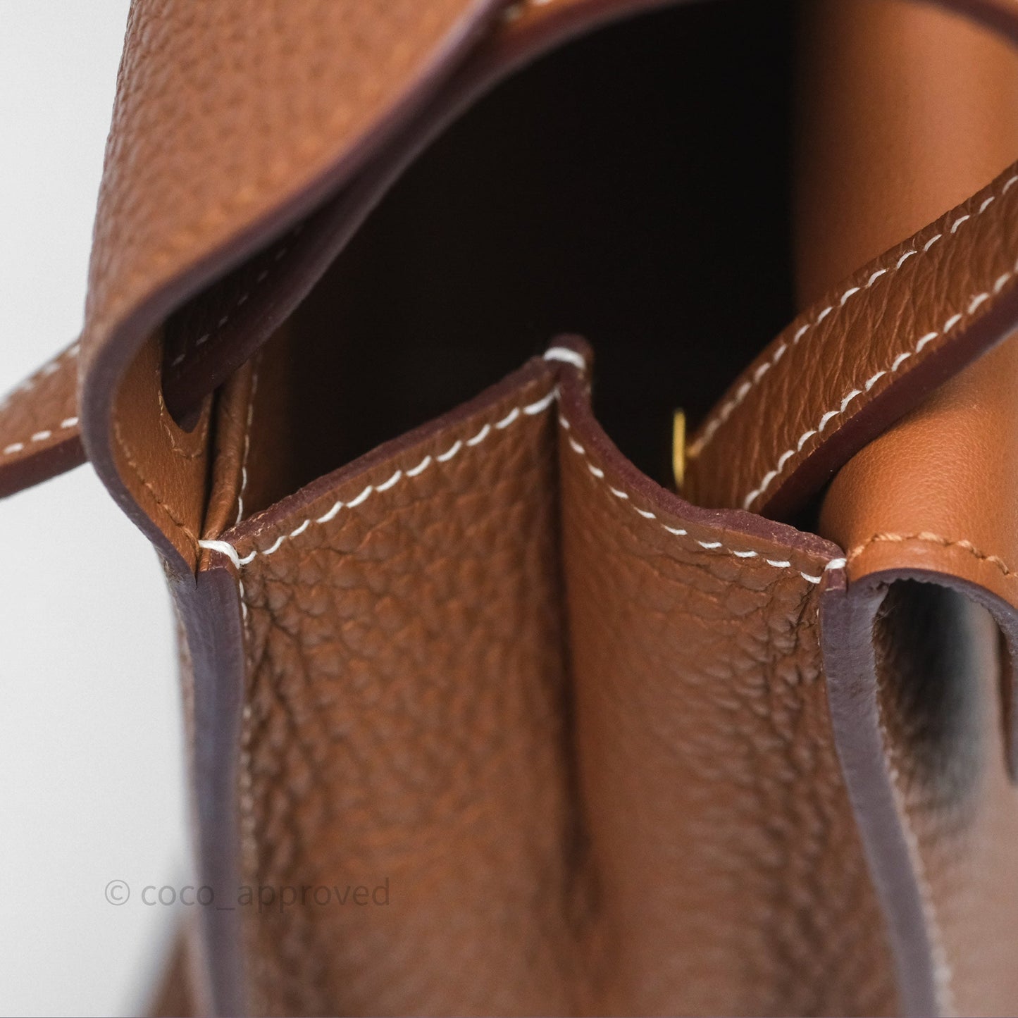 Hermès Halzan 25 Gold Clemence Gold Hardware