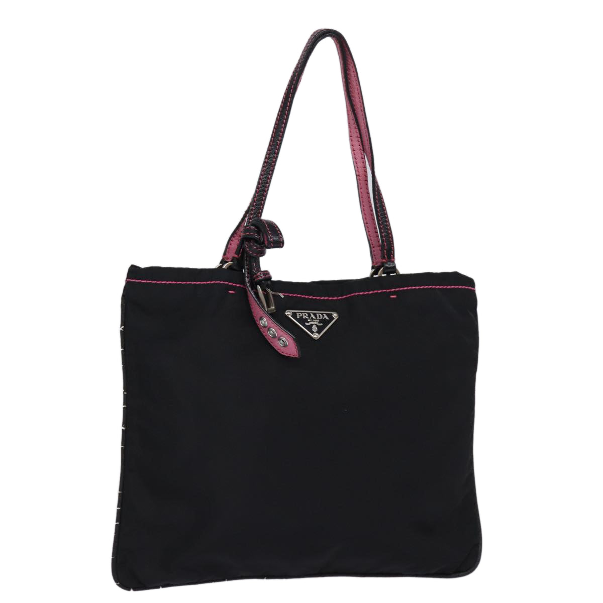 Luxury PradaHand Bag Nylon Black 77758