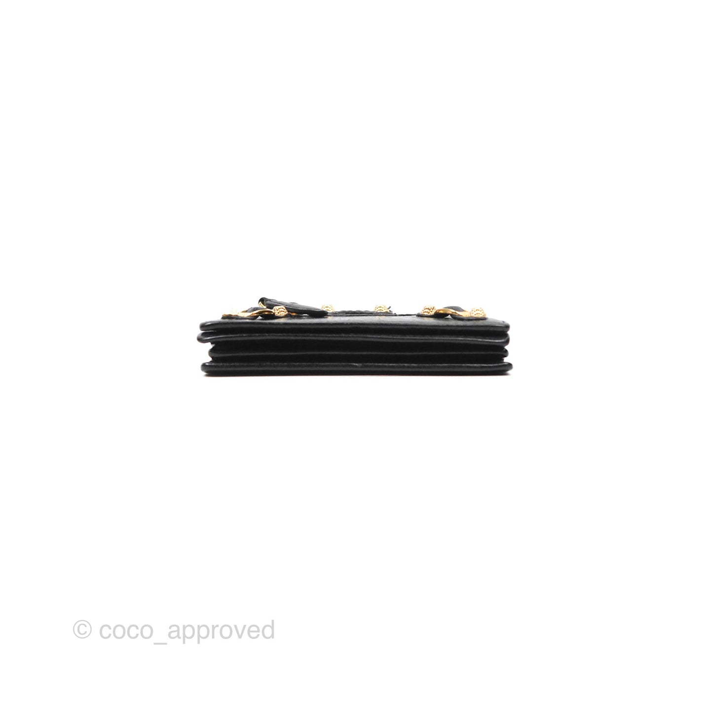 Balenciaga City Moto Bifold Cardholder Black