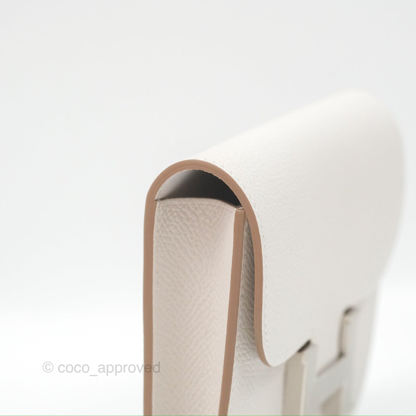 Hermès Constance Slim Wallet Gris Pale Epsom Palladium Hardware