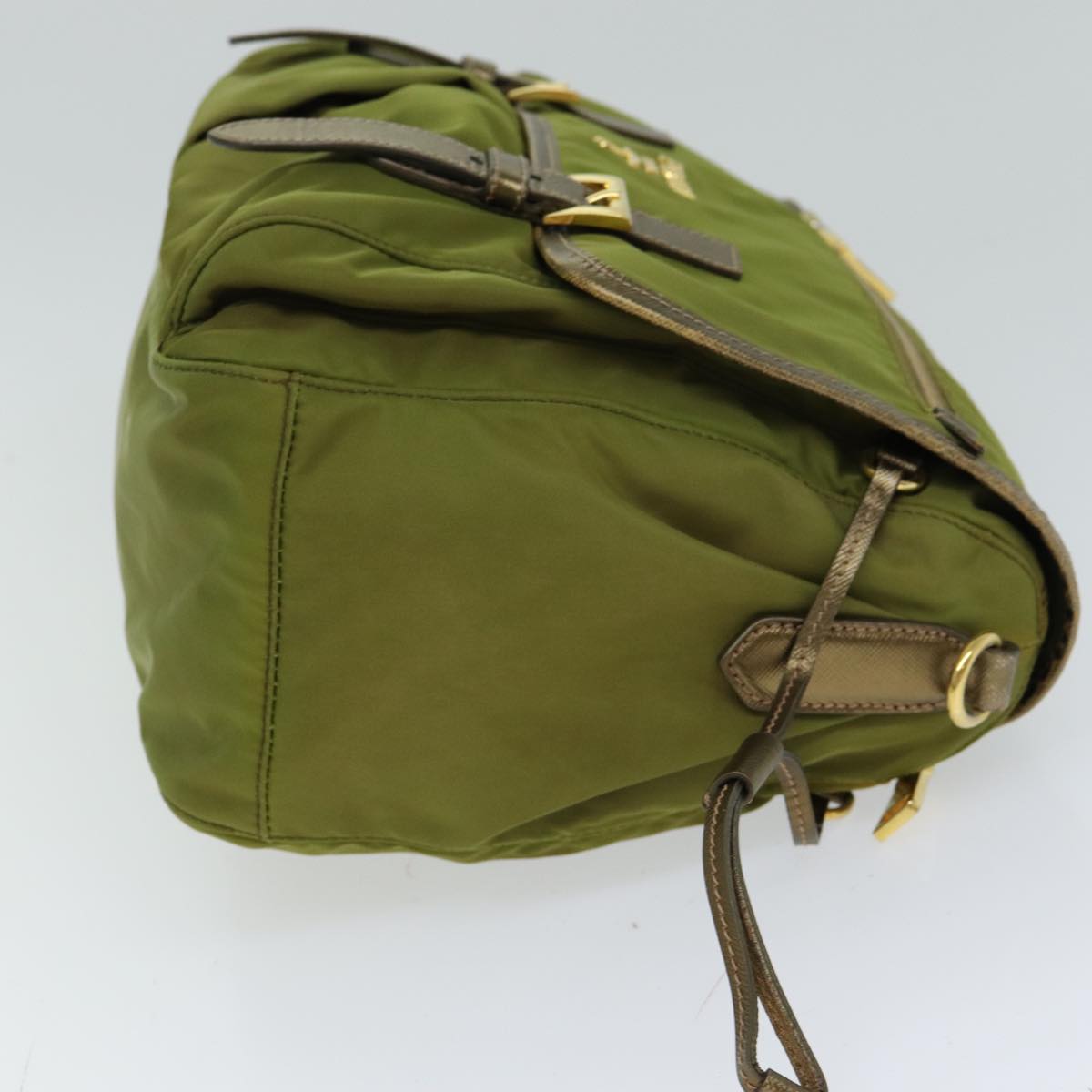Luxury PradaShoulder Bag Nylon Khaki 77834