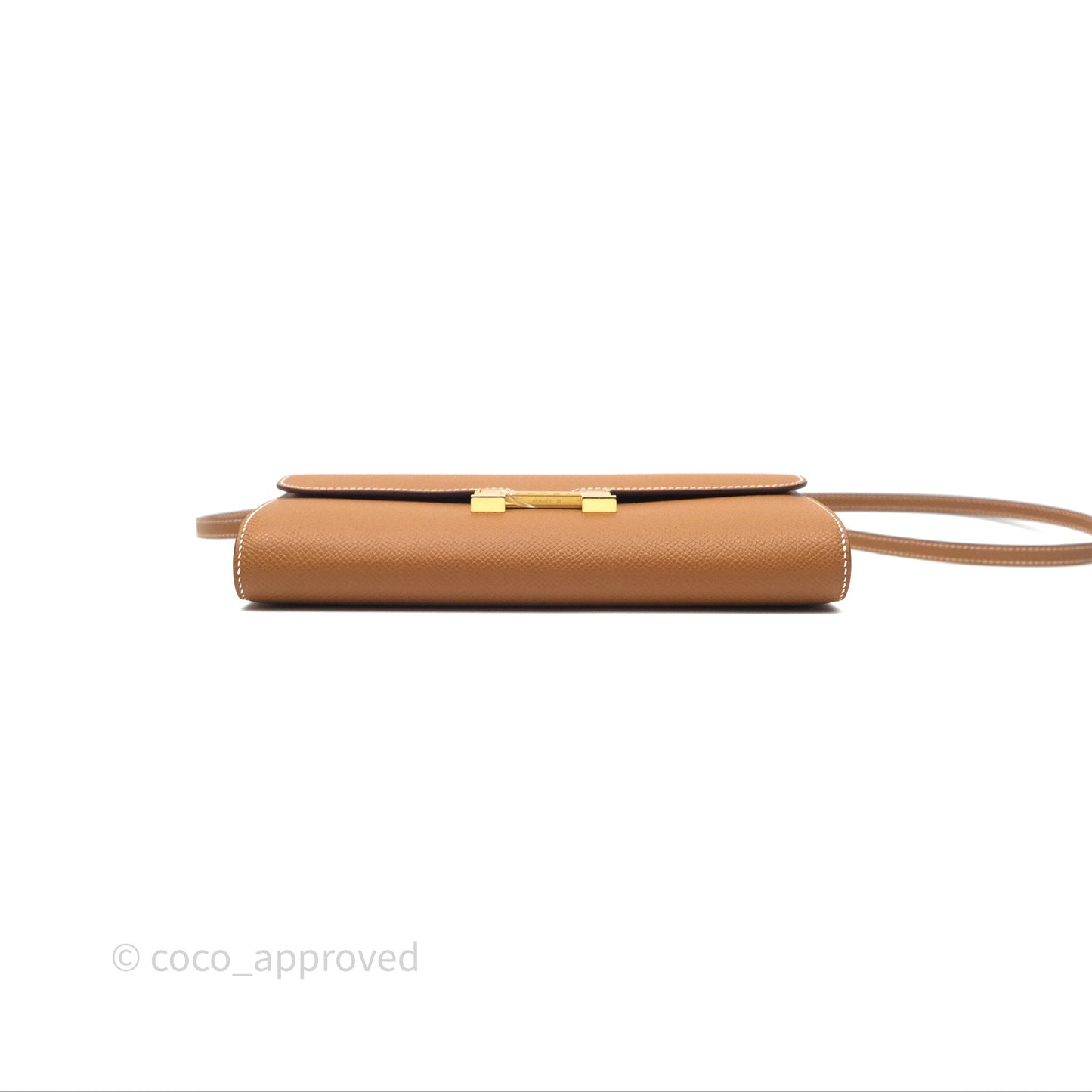 Hermès Constance Long To Go Wallet Gold Epsom Gold Hardware