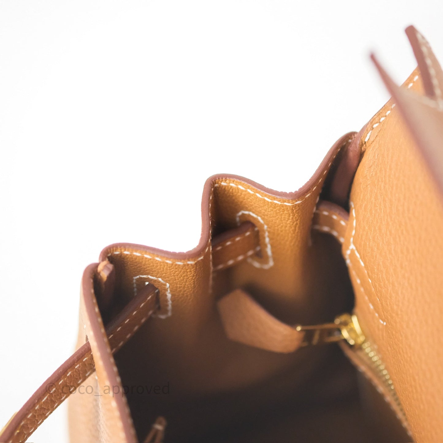 Hermès Kelly Retourne 25 Gold Togo Gold Hardware