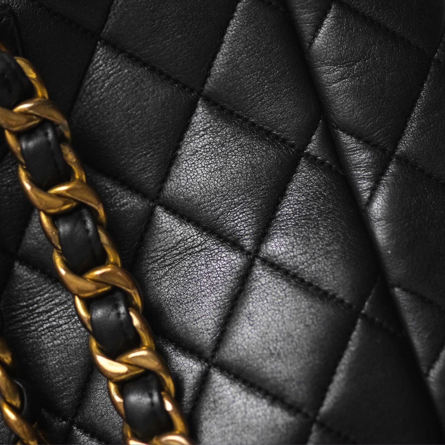 Chanel Vintage CC Duma Backpack Black Lambskin 24K Gold Hardware
