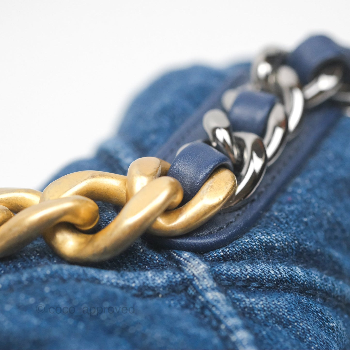 Chanel 19 Small Denim Mixed Hardware
