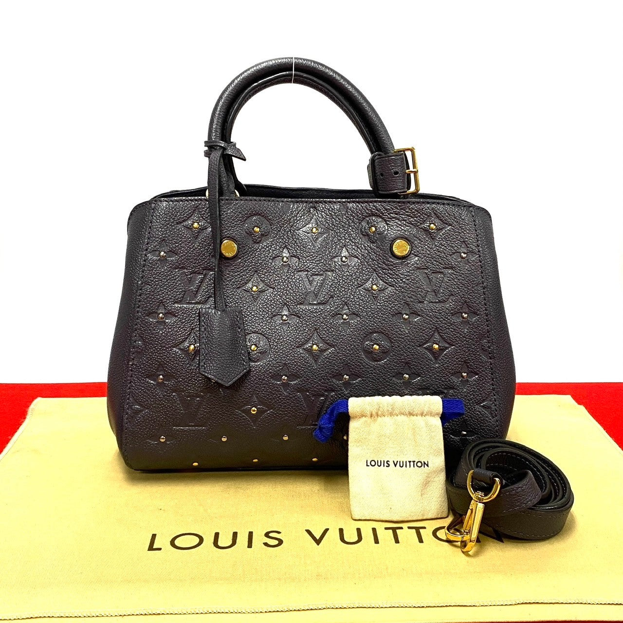 LOUIS VUITTON Shoulder Bag Monogram Ann Platt gray Monogram Ann Platt Montaigne BB