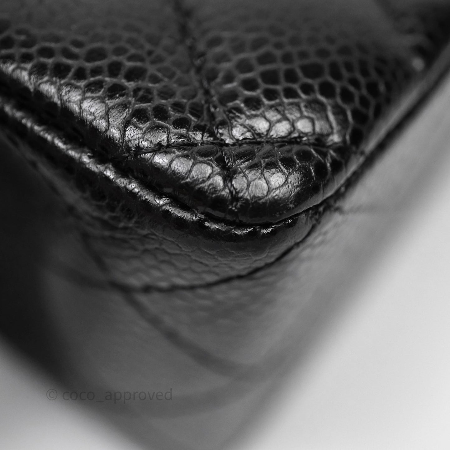 Chanel Small Classic Quilted Flap Black Caviar Gold Hardware