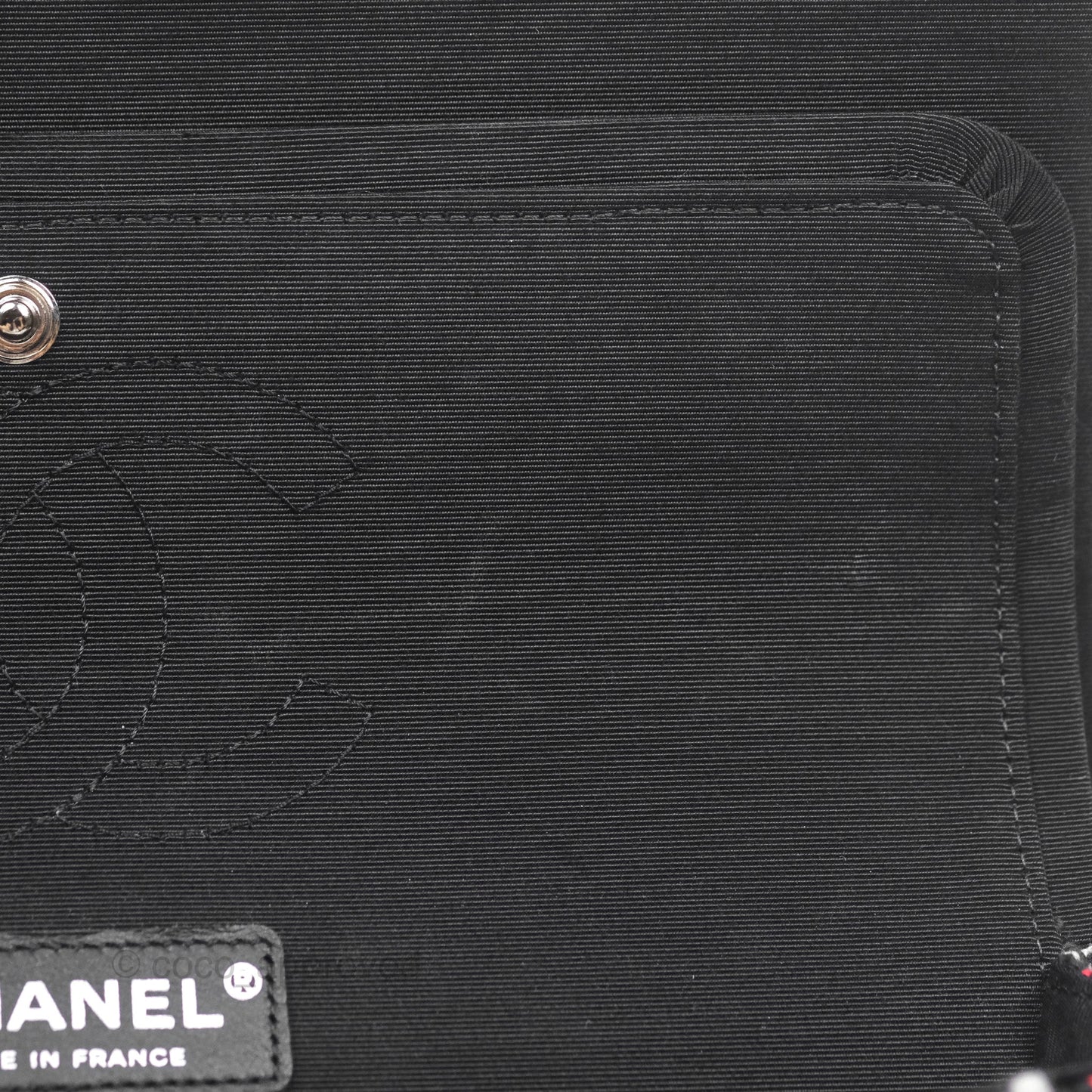 Chanel Shoulder Flap Bag Red/ Black/ White Tweed Sequins Silver Hardware
