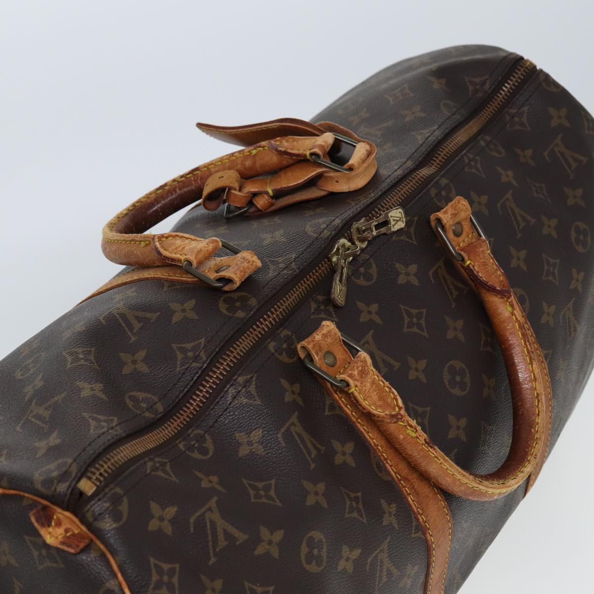 LOUIS VUITTON Monogram Keepall 50 Boston Bag M41426 LV 77968