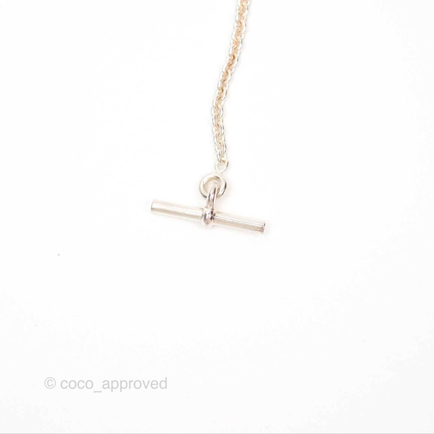 Hermès Chaine d'ancre Pendant Necklace Silver 925