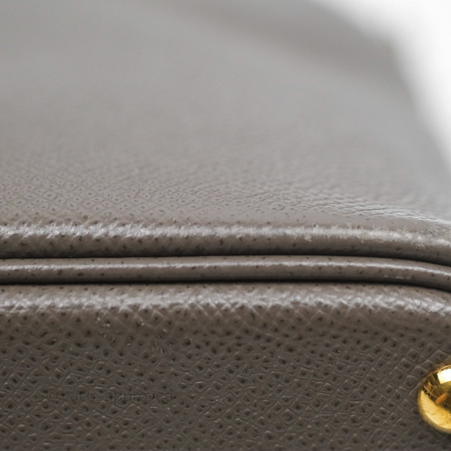Hermès Bolide 27 Etain 8F Epsom Gold Hardware