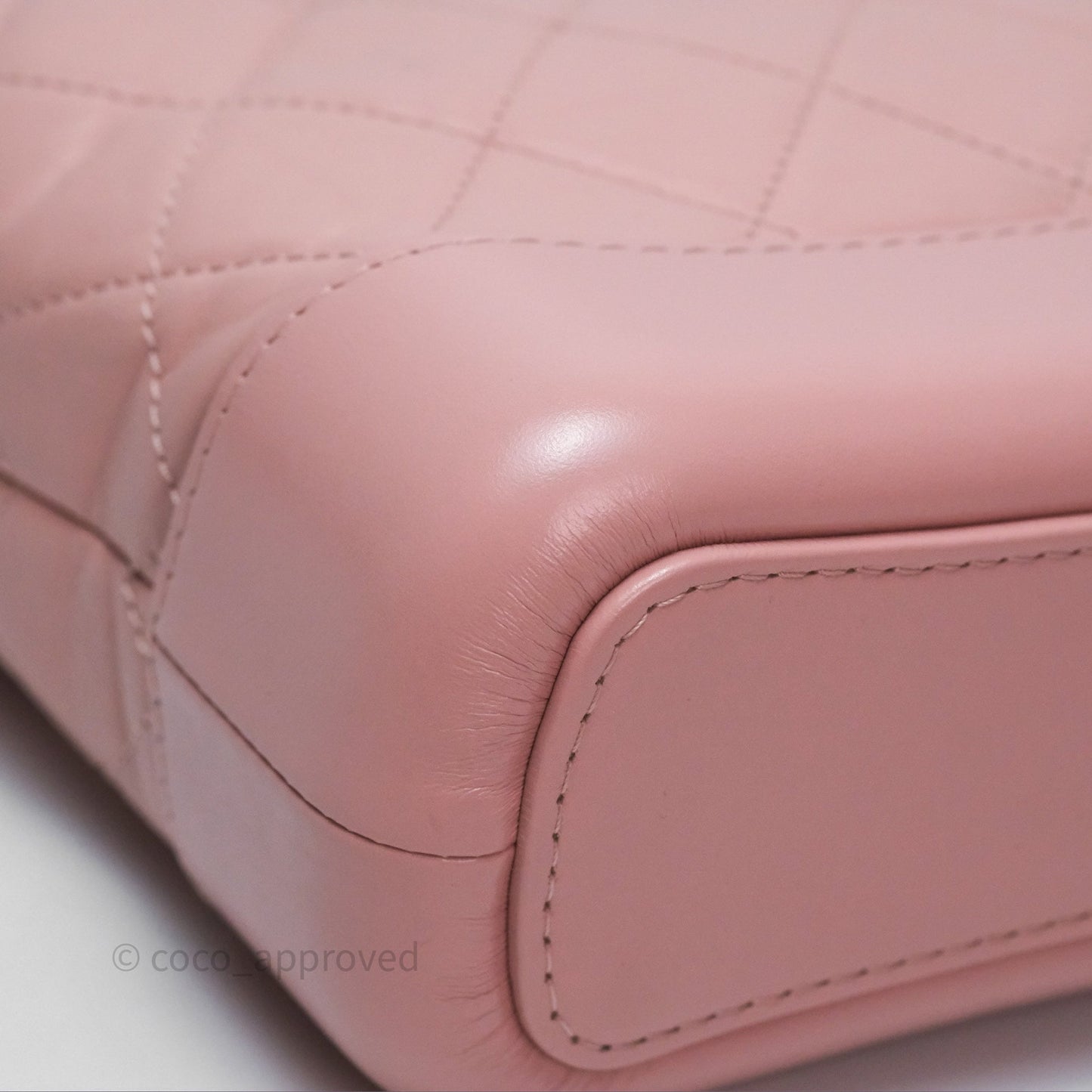 Chanel Small Gabrielle Hobo Quilted Pink Aged Calfskin