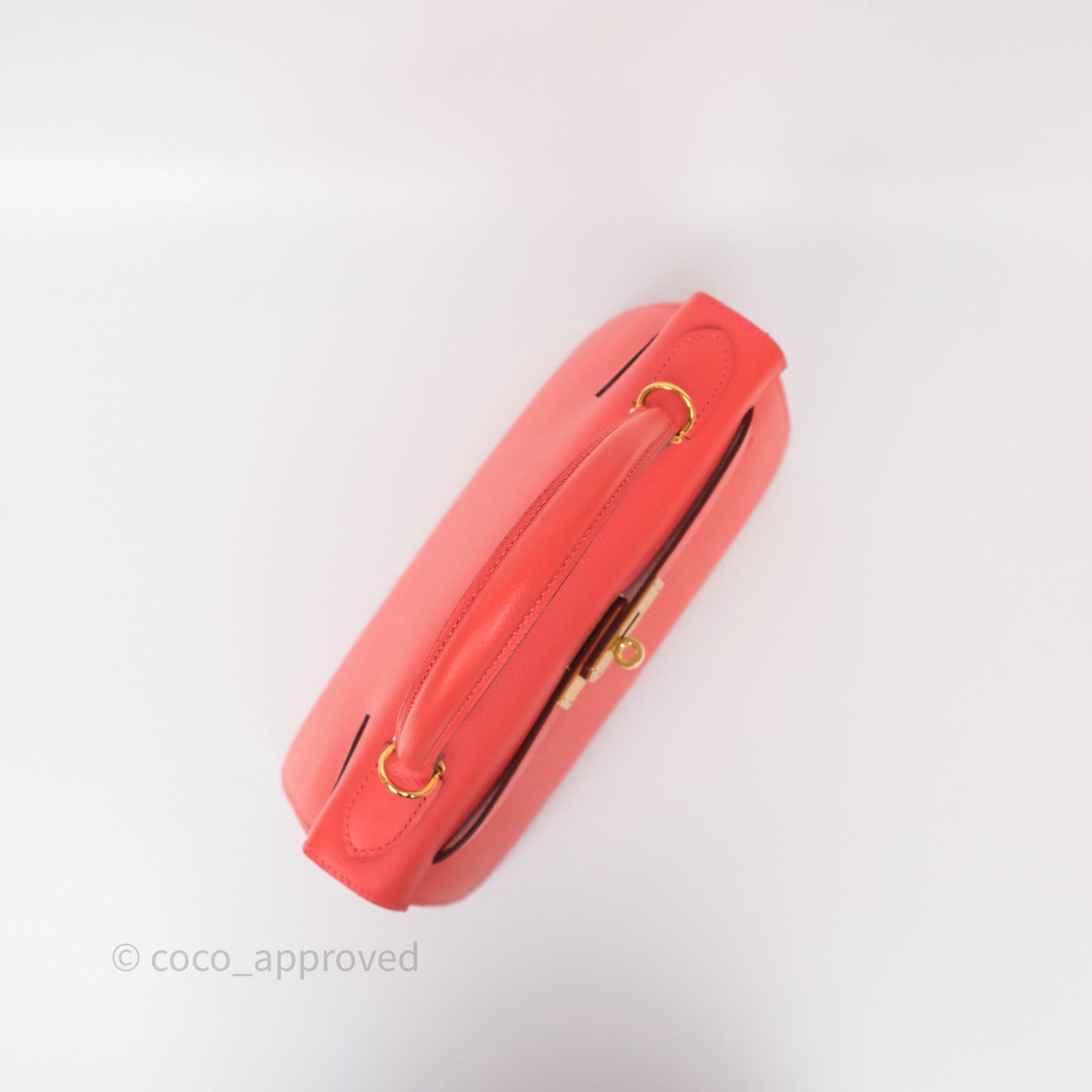 Hermès Sellier Kelly 28 Rose Jaipur Epsom Gold Hardware