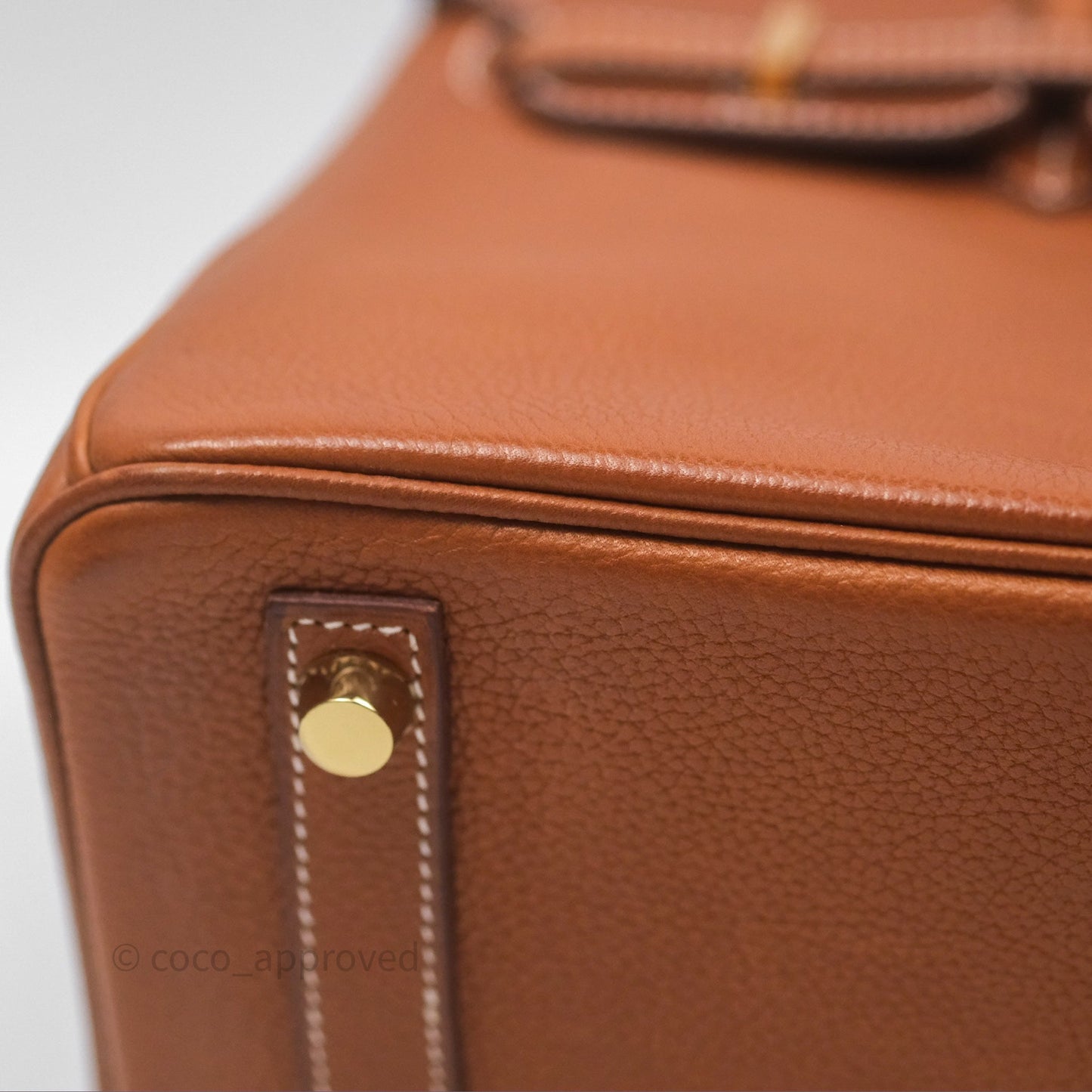 Hermès Birkin 25 Retourne Fauve 34 Barenia Gold Hardware